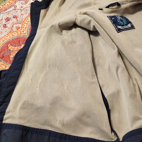 Vintage Members Only Blue Pull Over Nylon Jacket Size Medium - Picture 6 of 13